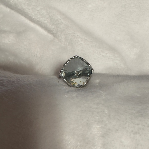 Bora Handcrafted Jewelry Textured Sterling Ring Topaz? Size 6.5 - Picture 2 of 9